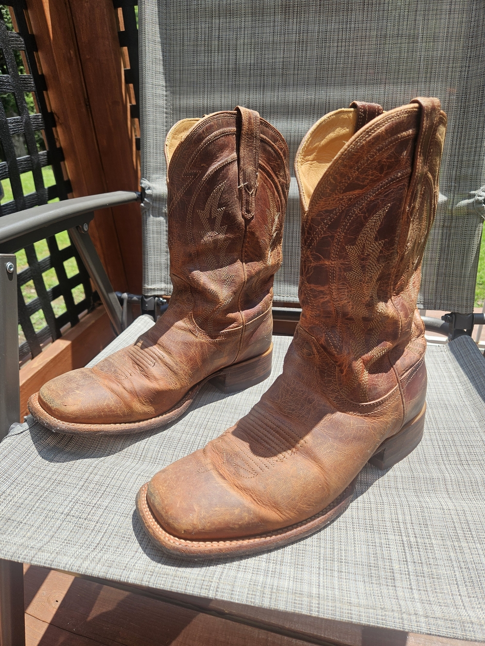Tecovas Rustic Brown Leather Western Boots